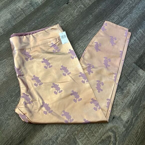 Disney Parks‎ Rose Gold Leggings-Size 1X - Picture 1 of 6